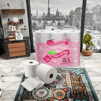 Papier toilette de bonne qualité, ultra doux, 2 plis, 32 rouleaux, emballage en Chine, rouleau de papier toilette