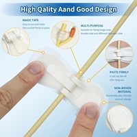 Bande de fixation médicale jetable pour cathéter 3x9cm, entièrement blanche, dispositif de sécurisation par emboîtement pour tube de drainage PICC CVC C0309