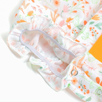 Arc Applique Fille Tenues Automne Motif Floral Enfants Boutique Vêtements Long Toddler Ensembles De Vêtements Pour Enfants