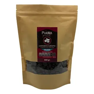 Puralia di mirtilli ricoperti di cioccolato senza zucchero 600g | Spuntino Gourmet | Antiossidanti naturali | Dessert sano - Product Image 1