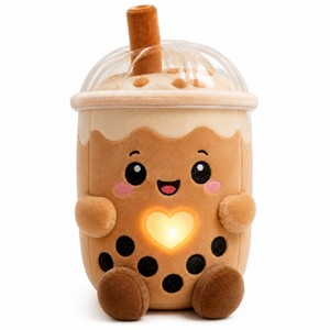 Bubble Tea Talking Plush Toy AI Smart Companion Kids Language Learning Educational Interactive Stuffed Animal Cotton/Polyester - Product Image 1