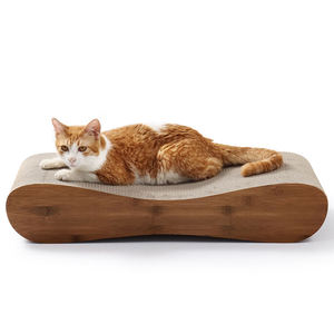 Jouet pour animaux de compagnie double face, grattoir en carton recyclable plat et incurvé, coussin à gratter double face - Product Image 2