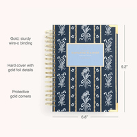 Cahier à spirale A5 personnalisable avec couverture colorée Planificateur scolaire Calendrier Journal laitier Bloc-notes Impression de logo personnalisée