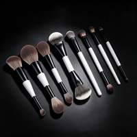 Kuas Makeup Sintetis Dua Sisi untuk Bedak, Blush On, Eyeshadow, dan Concealer - Kuas Makeup Tunggal