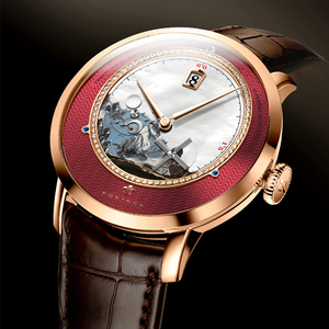 PONIGER P7.23 นาฬิกาข้อมือผู้ชายแบบกลไก 21 Jewels Auto Movement Luminous Openwork Dial 5ATM กันน้ำ - Product Image 5