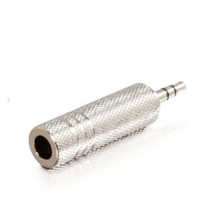 3.5mm Stereo <b>Plug</b> To 6.3mm Stereo Socket Jack <b>Adapter</b> Metal Connector Audio <b>Adapter</b> - Product Image 1