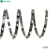 Bande lumineuse RGB LED numérique, 5MM, 60 diodes, carte électronique, blanc/noir, 4M, SK6812 WS2812B