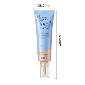 Uzun Süreli Tam Kapsamlı Işıltılı Krem Fondöten Nemli Görünüm Su Geçirmez Beyazlatıcı Yüz Makyajı Kapatıcı Baz Özel Etiket OEM - Product Image 2