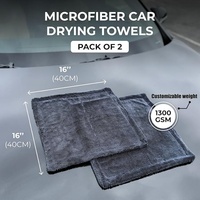 Serviette de séchage en microfibre pour voiture, chiffon en microfibre, équipement de detailing automobile, autres outils de nettoyage de voiture, ensemble de serviettes