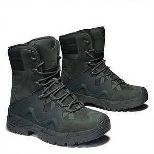 DFT1021 AS33 Sports training men outdoor work Tactical Green <b>Boots</b> Suede Waterproof Outdoor All Seasons High Top <b>Hiking</b> <b>Boots</b> - Product Image 1