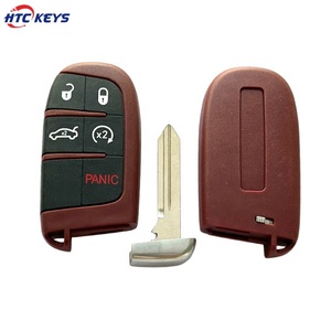 सी-ह्राइस्लर कार की केस के लिए 4+1 बटन उच्च गुणवत्ता वाली कार रिमोट कुंजी शेल लाल रंग - Product Image 5