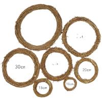 Guirlandes décoratives de Noël faites à la main pour l'extérieur, en formes circulaires en étoile, formes naturelles réalistes en forme de vigne