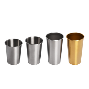 Vaso apilable de pared simple de cerveza de barra de alta calidad al por mayor, vaso de chupito de metal personalizado de acero inoxidable 304, tazas de pinta - Product Image 6