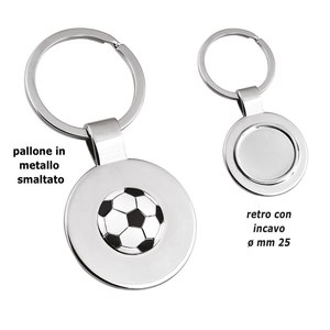 Porte-clés de football creux noir et blanc, en métal, style dessin animé, avec impression émaillée personnalisée, idéal pour affichage de logo, fabriqué en fer - Product Image 1