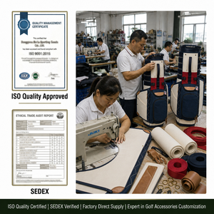 PRIMUS <span class=keywords><strong>GOLF</strong></span> Borsa da <span class=keywords><strong>Golf</strong></span> Personalizzata in Tela Retrò con Tasche di Grande Capacità, Borsa da <span class=keywords><strong>Golf</strong></span> con Ruote - Product Image 5