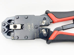 أداة تجعيد RJ10 RJ11 RJ12 للشبكات، أداة يدوية لتجعيد مقبس كيستون <span class=keywords><strong>RJ45</strong></span> 6P 8P، أداة تجعيد الشبكات LT-200R - Product Image 3