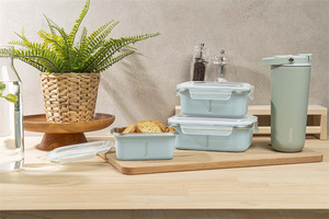 Fiambrera rectangular para sándwich, caja aislada de almacenamiento térmico reutilizable para alimentos - Product Image 6