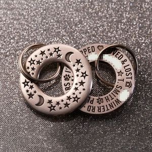 个性化定制狗牌硅滑块雕刻3d二维码狗猫项圈id宠物标签项圈狗硅胶 - Product Image 4