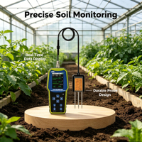 Medidor de Suelo Multiparamétrico Portátil RS485 Modbus-RTU, Medidor de Humedad, Temperatura, EC y pH para Agricultura de Precisión y Monitoreo Agrícola