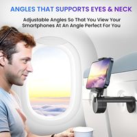 Soporte móvil multiusos con clip y rotación de 360° °   Soporte móvil portátil con ángulos ajustables para viajes y vlogging