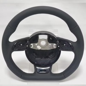 Compatible con Audi <span class=keywords><strong>A1</strong></span>, A3, A4, A5, Q5, B8 de 2009 a 2016. Volante Negro. Volante de Coche Duradero y Cómodo - Product Image 1