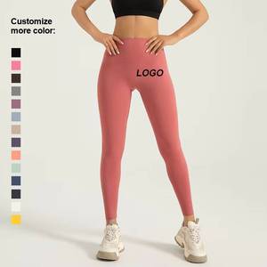 Leggings de cintura alta de spandex, pantalones de yoga sexys para mujer, elásticos y moldeadores de glúteos, ropa deportiva sin costuras al por mayor para verano - Product Image 1