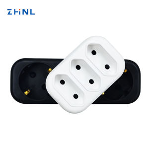 भारी शुल्क रेटिंग 3-आउटलेट स्ट्रिप होटल कनवर्टर 16a 250v यूनिवर्सल यू सॉकेट चार्जर एसी/डीसी पावर इलेक्ट्रिकल एडाप्टर - Product Image 3