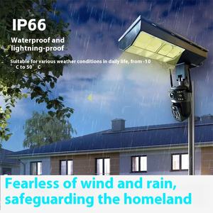 6MP Ống Kính Kép Năng Lượng Mặt Trời Ánh Sáng Đường Phố Máy Ảnh Phát Hiện Chuyển Động Báo Động Hỗ Trợ 128G Thẻ SD Năng Lượng Mặt Trời Đèn Với Máy Ảnh - Product Image 5
