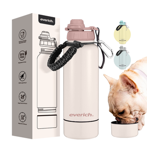 Bouteille d'<span class=keywords><strong>eau</strong></span> en acier inoxydable à double paroi, utilisation polyvalente, personnalisation disponible, conception en deux parties, s'adapte à différents besoins <span class=keywords><strong>de</strong></span> <span class=keywords><strong>vie</strong></span> - Product Image 2