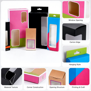 Caja de Embalaje Personalizada Ecológica para Supermercados y Tiendas Minoristas, Caja de Cartón Corrugado con Ventana de Plástico Transparente, OEM/ODM - Product Image 2
