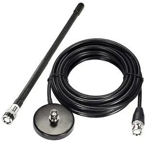 Antenne aérienne CB avec base magnétique souple et connecteur BNC PL259 27 MHz pour antenne à base magnétique 771 Magneti - Product Image 3