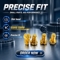 Pan Head Machine Screw Copper Brass Material Plain Finish Slotted Drive Right Hand Thread Fillister Head Screw