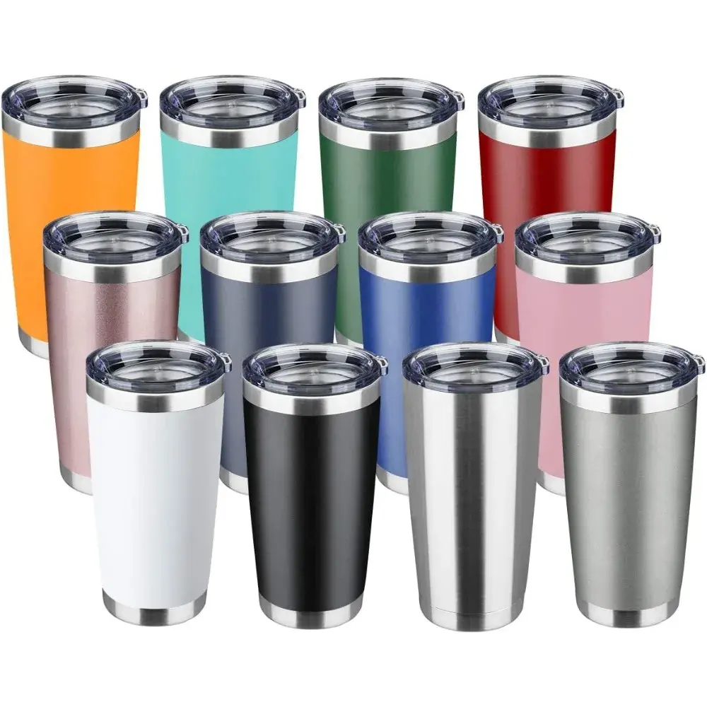 Lingyue Customized logo 20 oz Tumbler Travel Double Wall Stainless Steel Coffee Cups 20oz Tumbler with Lids and Straws