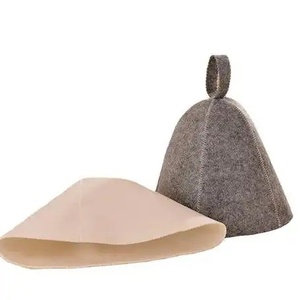 Chapeau de sauna en feutre de laine écologique, doux, pour hommes et femmes, protège des surchauffes et des dommages capillaires - Product Image 6
