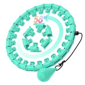 Cerchi di allenamento per donne regolabili <span class=keywords><strong>Hula</strong></span> Circle in plastica ponderata per adulti - Product Image 4