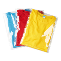 Emballage de T-Shirt transparent personnalisé auto-adhésif OPP refermable polypropylène cellophane PE plastique sac de forme rectangulaire