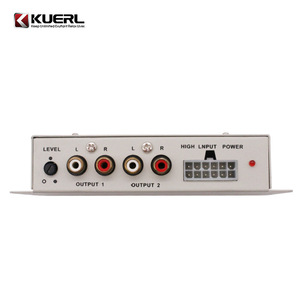 KUERL S168 โปรเซสเซอร์แปลงสัญญาณเสียงระดับสูง 2.0 แชนแนล ตัวแปลงสัญญาณเสียงรถยนต์ ตัวเครื่องทำจากอลูมิเนียมอัลลอย - Product Image 2