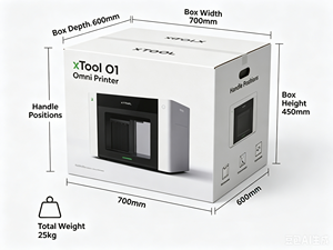 Imprimante Xtool O1 édition UV simple à plat pour acrylique, imprimantes numériques à jet d'encre de bureau - Product Image 4