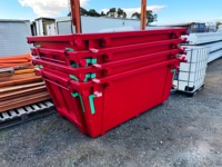 Bennes à déchets en acier de 6 m³ conformes aux normes australiennes, conceptions personnalisées, benne à déchets de 6 m³ avec porte