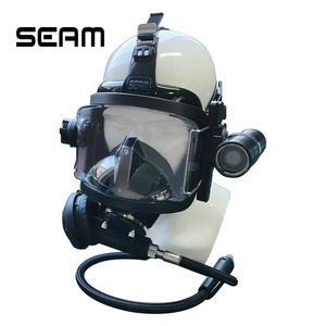 <span class=keywords><strong>Masque</strong></span> de plongée intégral SEAM avec régulateur d'équilibre, fonction de communication, système de fixation à cinq points et dix sangles, certifié CE - Product Image 1