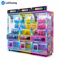 Machine à griffes d'arcade en acier inoxydable et acrylique, design Ciel Coloré, avec interface japonaise/anglaise, pour peluches, 110/220V, usage intérieur