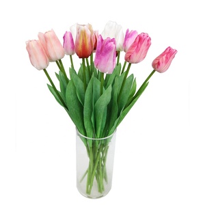 Tulipes artificielles de Hollande de haute qualité, 66 cm de long, aspect réaliste - Product Image 6
