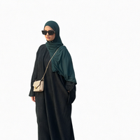 Robe Abaya Modeste Grande Taille pour Femme, Manches Longues, Longueur au Sol, Robe Islamique pour la Prière et le Quotidien