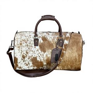 Sac de voyage en cuir véritable OEM, léger et multifonctionnel, capacité 36-55L, idéal pour les week-ends et les séjours d'une nuit - Product Image 1