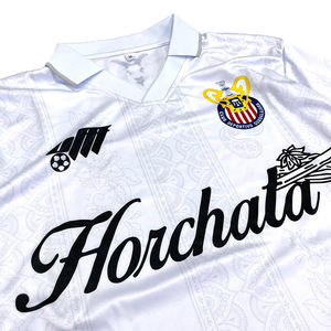 Camiseta de fútbol de manga larga retro al por mayor camiseta de fútbol de Club transpirable con diseño personalizado por sublimación - Product Image 3