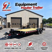 Trailer Pengangkut Peralatan Desain Industri Khusus dengan As Tandem dan Rangka Baja yang Diperkuat ISO9001 WMI DOT CE