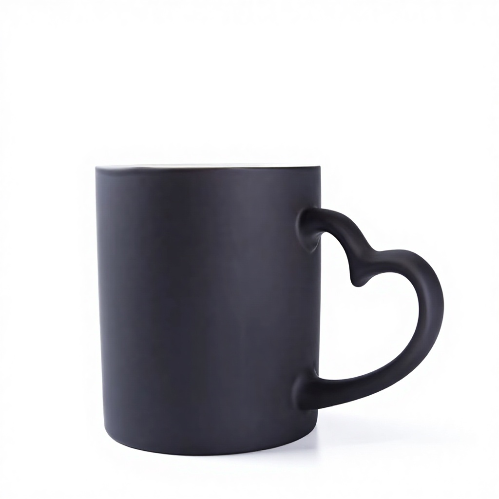 Black with heart handle