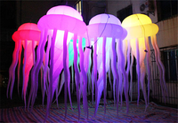 Décoration d'événements avec logo personnalisé, publicité, méduse gonflable lumineuse suspendue pour l'extérieur ou les boîtes de nuit