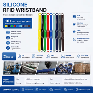 Lack Silicone NFC RFID polsbandje 13.56mhz NFC213/215 MF 1K voor hotel - Product Image 5