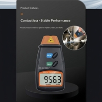 Tachometer/Meter RPM Digital Laser Presisi Tinggi Murah Tanpa Kontak, Speedometer Bahan ABS Asli Pabrik OEM&ODM Ruixiangtong